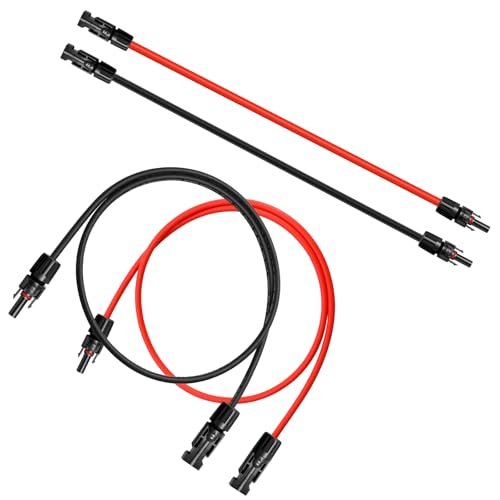 WBGADAM MC4延長ケーブル 12awg 6m ソーラーケーブル 4sq ソーラーパネル接続用 ソーラーパネル 並列接..