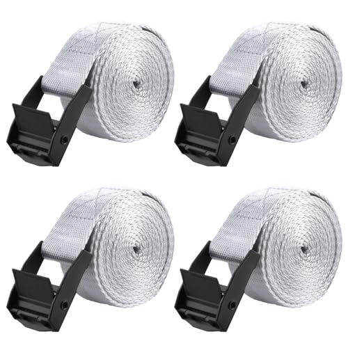 Azarxis 荷締めベルト ラッシングベルト 荷締バンド タイダウンベルト 梱包 固定 結束バンド 自転車 バイク ベルト 積載 引越し 運搬