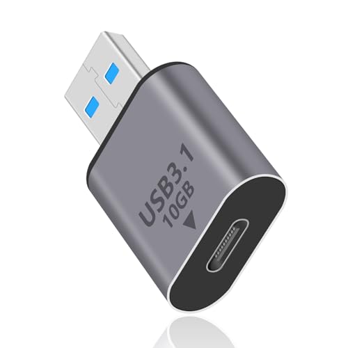 Duttek USB C USB A 変換アダプタ 10Gbps USB CメスUSBオス変換アダプタUSB C to USB A 変換アダプタ