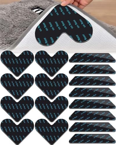 超強力 滑り止めシート ネット加固・跡残らない・水で洗うと粘性が回復 ラグマット 滑り止めテープ ラ..