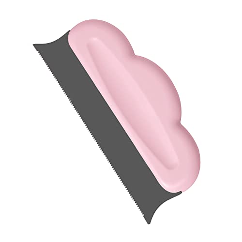 UMIMO 抜け毛取りブラシ 猫 犬 ペット毛 お掃除コーム 繰り返し使える 布団・カーペット・ソファーなどを掃除 (ピンク)