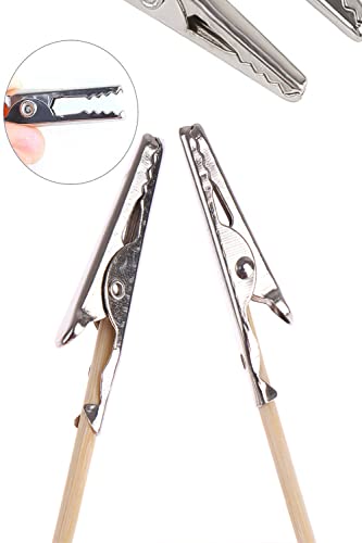 YFFSFDC ネコの手持ち手棒 ペインティングクリップ 50本入塗装棒 プラモデル ホビー用塗装用具 組み立て済み クリップ セット エアブラ