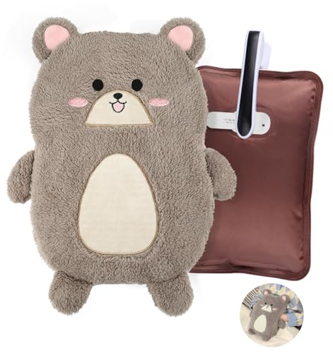 電気湯たんぽ 充電式 湯タンポ 蓄熱式 ゆたんぽ 長時間保温・保温ポケット付き省エネ お湯の不要 ふわもこカバー付き 低温やけど防止 防爆保護