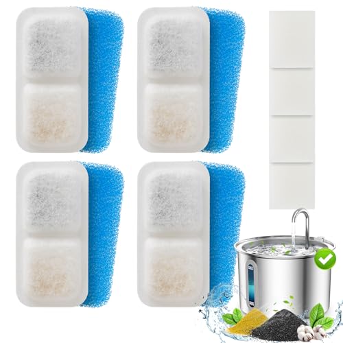 oneisall 猫水飲み器 PWF-001フィルタ 4枚セット 水飲み器本体は別売り、2L給水器モデルPWF-001にしか..