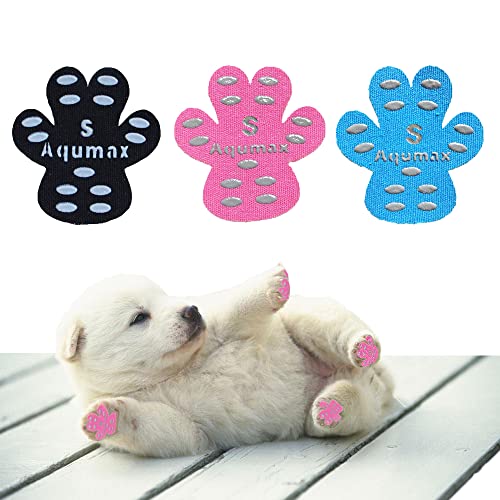 Aqumax 48枚犬 滑り止め パッド 犬 足 パッド くつ ペット 靴下粘着力が強 滑り止め 肉球 保護 傷防止 ..