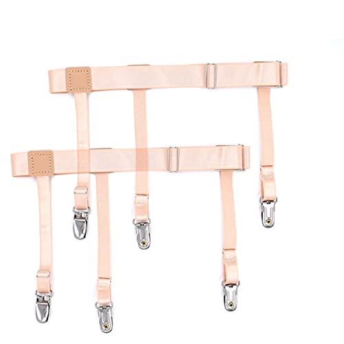 [Rf] シャツガーター レッグリング レディース メンズ ミリタリーサスペンダー シャツズレ防止 ガータ..