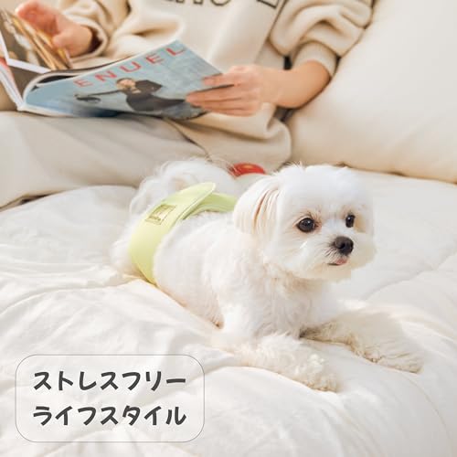 ルミナスエイト 楽天市場店のWICKEDPUP 犬用マナーベルトキット、おむつライナー50枚とホルダー1枚付き（サイズ0：腰まわり約26-35CM）｜アングル2