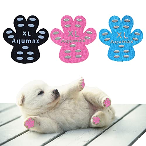 Aqumax 48枚犬 滑り止め パッド 犬 足 パッド くつ ペット 靴下粘着力が強 滑り止め 肉球 保護 傷防止 ..