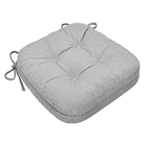 Shinnwa 座布団 椅子用クッション 厚め7cm 低反発+高反発 二層構造 除湿消臭 お尻が痛くならない ざぶとん 馬蹄型 ダイニング チェ