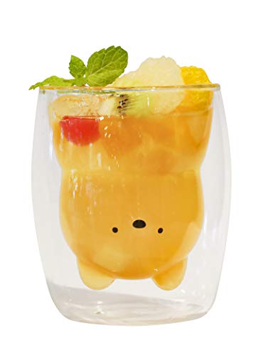 シービージャパン 耐熱グラス [イヌ] 270ml 結露しにくい 2層構造 電子レンジで温められる 食器洗浄機..