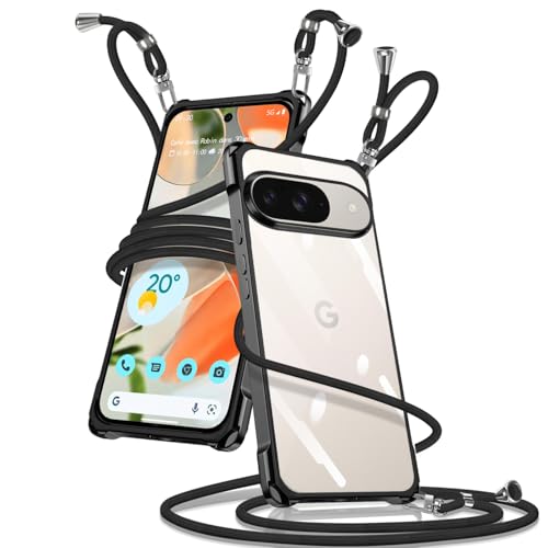 Rakuten - Google Pixel 9/Pixel 9 Pro ケース クリア ショルダー Google Pixel 9 スマホケース 携帯ストラップ ピ