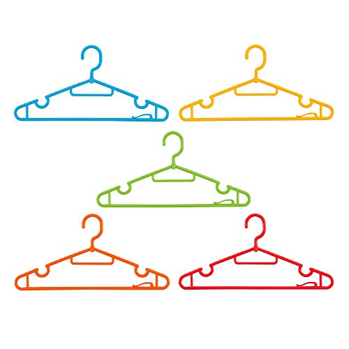 シービージャパン 洗濯 物干し ハンガー カラフル 5本組 回転式フック タオルクリップ付き Kogure
