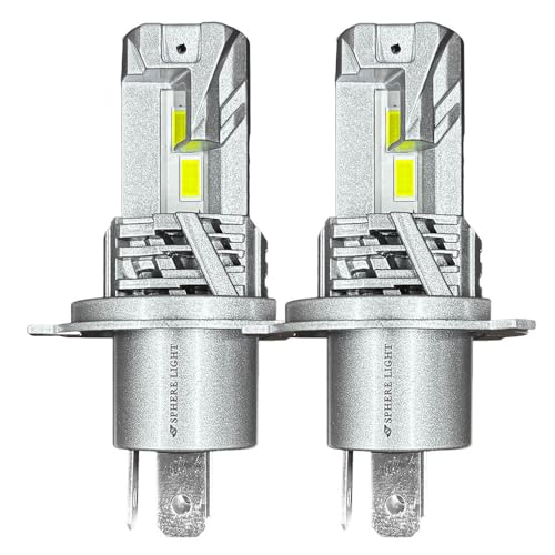 スフィアライト H4 Hi/Lo LED ヘッドライト 新基準 車検 対応 6000K ホワイト 5000lm 12V ファンレス 簡単 取付