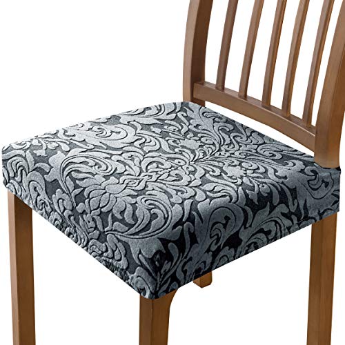 Sofa Covers - Subrtex 椅子カバー 座面のみ 座面カバー ジャカード 花柄 伸縮素材 ストレッチ 張り替え用 洗える 取り外し簡単 伸びる（2枚セット、