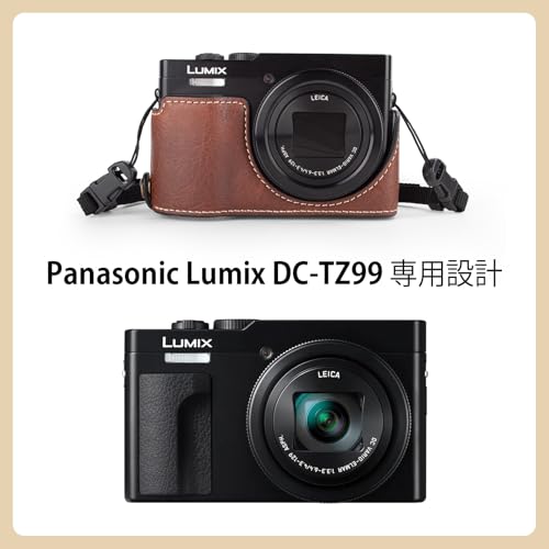kinokoo tz99 ケース Panasonic Lumix DC-ZS99/TZ99 デジタルカメラ用 PUレザー保...