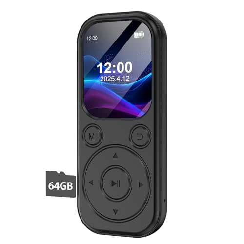 KOVCDVI MP3プレーヤー 64GB Bluetooth 5.3 mp3プレイヤー 最大128GBのSDカード対応 HIFI音質 音楽プレ
