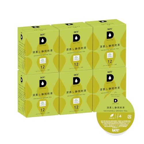 UCC ドリップポッド 専用カプセル 深蒸し静岡煎茶 12杯分 × 6箱 ポッド・カプセル