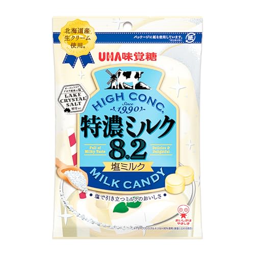 UHA味覚糖 味覚糖 特濃ミルク8.2塩ミルク 75g×6袋