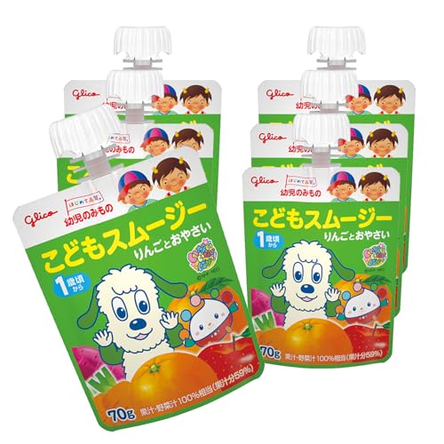 幼児のみもの こどもスムージー りんごとおやさい 70g×6本 常温保存 1歳頃から ベビーフード わんわん ワンワン