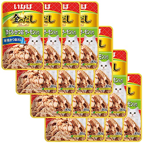 いなば 金のだし まぐろ・かつおサーモン入り 40g 16個セット