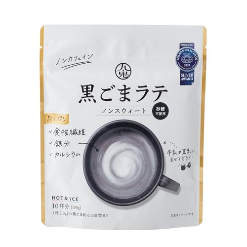 九鬼産業 九鬼黒ごまラテノンスウィート 100g ×6袋