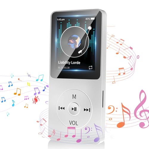 超軽量26gHyPour MP3 音楽プレイヤー MP3プレーヤー 32GB内蔵 128GB拡張 SDカード対応 スピーカー内蔵 ..
