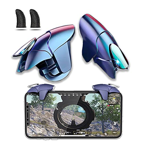 AIYUJIWU スマホ コントローラー 荒野行動 PUBG Mobile 最新型 スマホゲーム パッド 感 高感度 ジョイ..