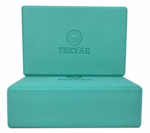 TEEYAR ヨガブロック 2個セット 3サイズ 23 x 15 x 7.4/7.6cm(高密度) また 大きい 23 x 15 x 10cm(