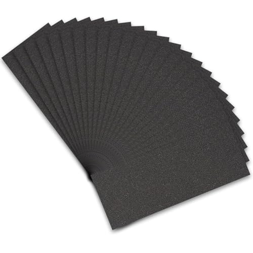 STEBRUAM 紙やすり サンドペーパー 93x230mm 21枚 60番 耐水ペーパー 紙ヤスリ 自動車用研磨 金属 壁 ..