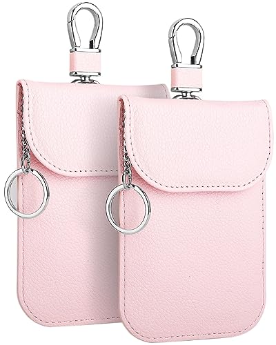 Teskyer 電波遮断ポーチ リレーアタック スマートキーケース 防犯対策 RFIDブロッキング 車盗難防止 カーセキュリティ スキミング防止