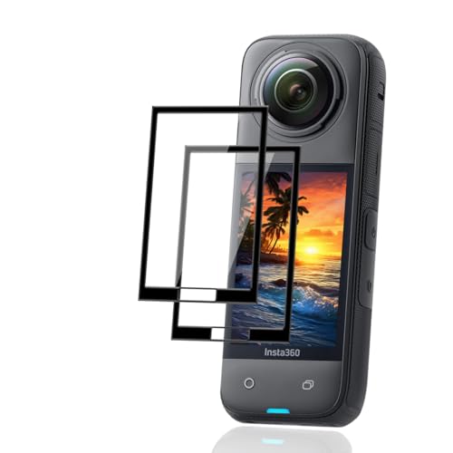 用 Insta360 X5 / Insta360 X4 ガラスフィルム 2枚 国産AGC旭硝子素材 用 インスタ360 X4 フィルム 全面保護