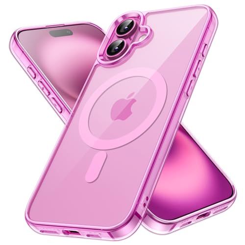 Rakuten - JETech iPhone 16 6.1インチ用 マグネット ケース MagSafe対応 衝撃吸収 バンパーカバー 傷つけ防止 クリアバック (