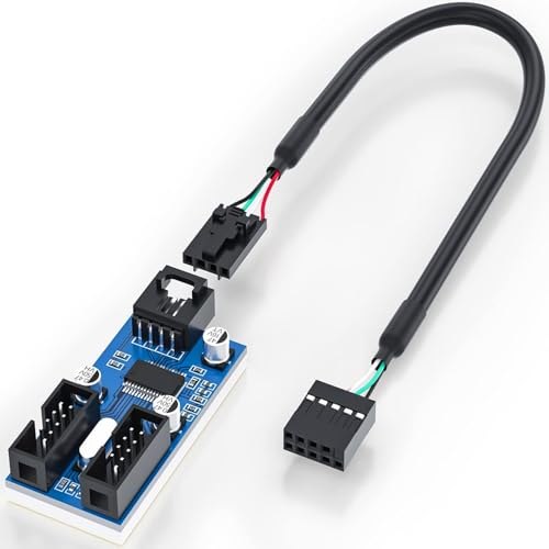 SensaBliss マザーボード usb 増設 分岐ケーブル 9ピン ハブ 延長ケーブル 30cm HUB 9Pin コネクタ ア..