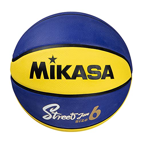 ミカサ(MIKASA)バスケットボール6号 ゴム イエロー/ブルー/ブラック BB602B-YBLBK-EC 推奨内圧0.22~0.3..
