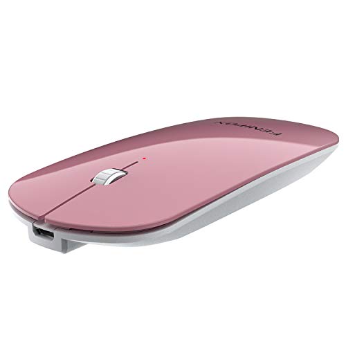 FENIFOX Bluetoothマウス スリム ミニ さやき 静音 フラット ポータブル ワイヤレス マウス 充電式 ノートパソコン PC タ
