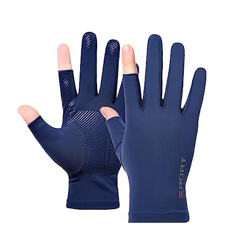 Rakuten - [PIROXIS] メンズグローブ 夏用 UVカット手袋 冷感 グローブ 薄型夏に相応しい冷感素材・紫外線対策・タッチパネル対応通気速乾 滑り止