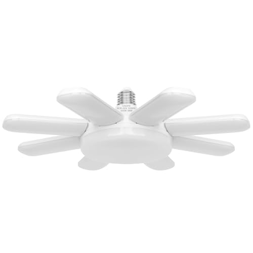 Laiqianleガレージライト 180W LED ペンダントライト 9灯式 昼白色 6500K 角度調節 折りたたみ 省エネ ..