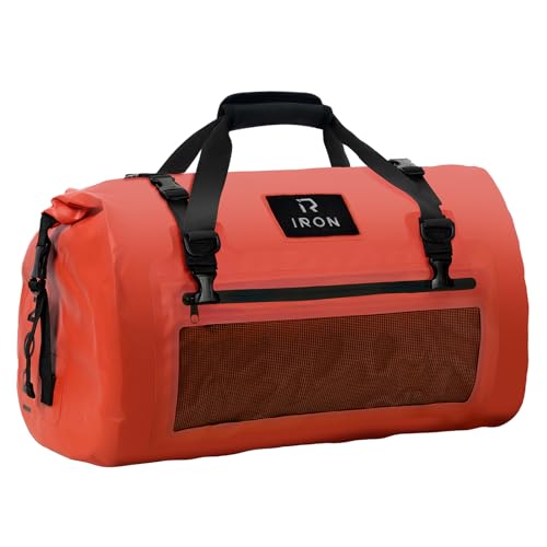 IRON JIA'S バイクシートバッグ ツーリングバッグ キャンプツーリング ショルダーストラップ付き 反射テープ付き ワンタッチ装着 防水