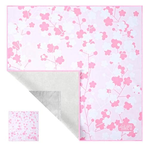 LAKABETE 巻くだけ保冷ランチクロス ノーアイロン ピタッとくっつくクロス くっつきタオル 横50×縦50cm..