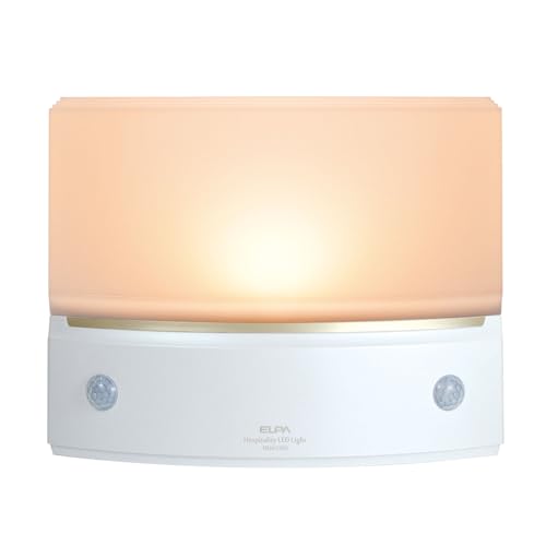 Rakuten - エルパ (ELPA) もてなしライト (薄型/電球色/電池式) 人感センサー/ライト/屋内 HLH-1203(PW)