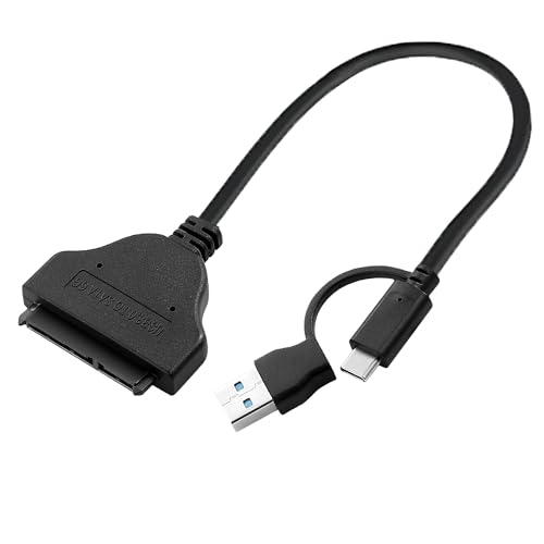 USB3.0 SATA 変換ケーブル｜USB-A/USB-C 二合一｜2.5 インチ HDD/SSD 対応 高速伝送 5Gbps 即插即用 過電