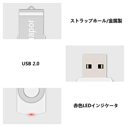 5�ĥ��å� 64GB USB���� Exmapor USB�ե�å������ ��ž�� ���ȥ�åץۡ����դ� �޿��ʹ����֡��С��ġ����