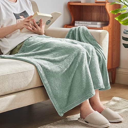 Hansleep 毛布 もうふ ひざ掛け 冬用 ひざかけ 膝掛け ブランケット ハーフケット マイクロファイバー 柔らかく肌触り 暖かい フラン [3]