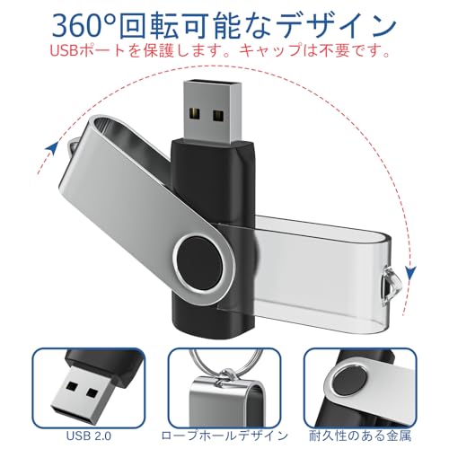 USB���� 32GB 10�ĥ��å�Wooolken USB2.0 ��® �ǡ���ž�� 360�ٲ�ž���߷� ?����ɥ饤�� �������������դ� ���
