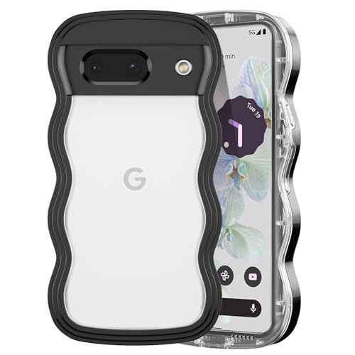 Rakuten - QLTYPRI Google Pixel 9 / 9 Pro 用 ケース クリア ウェーブ ピクセル 9 ソフト TPU うねうね 透明 ケース