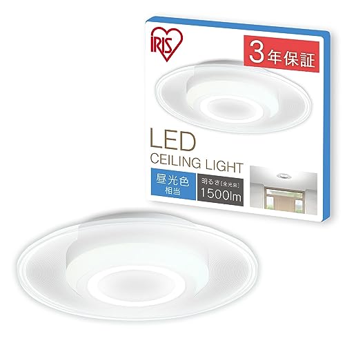 節電対策・照明工業会加盟アイリスオーヤマ 小型シーリングライト パネルライト 導光板 廊下 玄関 洗面所 トイレ 1500lm 昼光色 SCL-