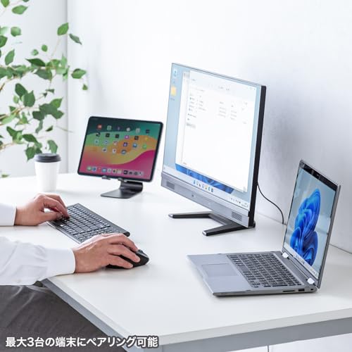 サンワサプライ 静音Bluetoothマウス（サイドホイール付き・5ボタン・ブラック） MA-BBS523BK