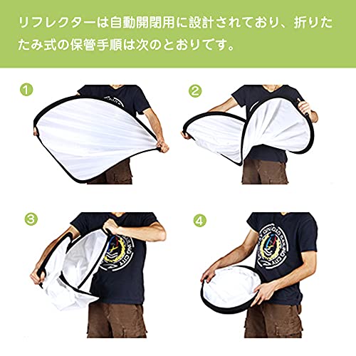 レフ板 撮影用 丸レフ板 直径80cm 折り畳み式レフ板 スタジオ写真撮影対応 撮影反...