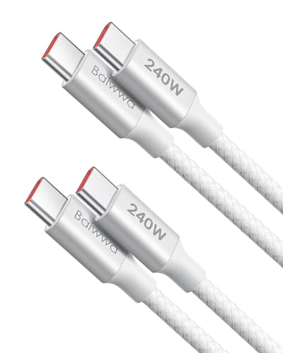 ホワイト/1.5m/BWC15W・Size:1.5mColor:ホワイトNumberOfItems:2・240W超高速充電USB PD3.1(Power Delivery)対応のより、最大240Wの超急速充電ができるUSB C ケーブルです...