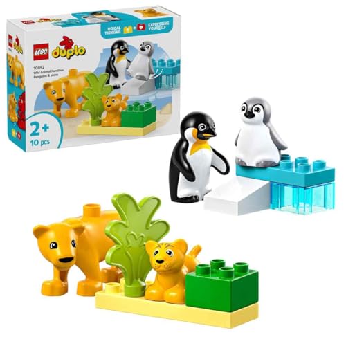 Rakuten - レゴ(LEGO) デュプロ デュプロのまち どうぶつのかぞく：ペンギンとライオン おもちゃ 玩具 誕生日 プレゼント ブロック 知育男の子 女の